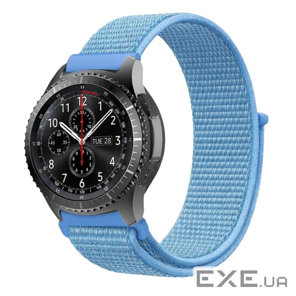 Ремешок BeCover Nylon Style для LG Watch Sport W280A Aqua Blue (714996)