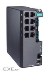Промисловий 8-портовий керований комутатор Ethernet, 8x10/100BaseT(X), резервуємо (EDS-4008-LV)
