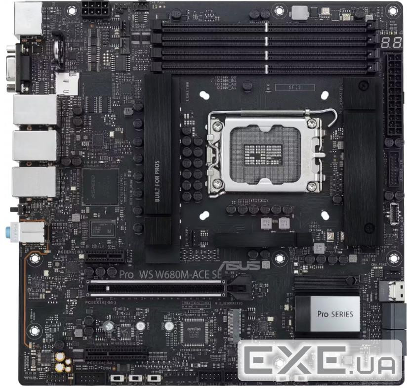 ASUS PRO WS W680M-ACE SE S1700/DDR5/DP-HDMI/3xLAN/24-7/µATX (90MB1FA0-M0EAY0)