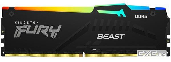 Модуль пам'яті KINGSTON FURY Beast RGB DDR5 5200MHz 16GB (KF552C40BBA-16)