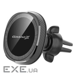 Універсальний автотримач Grand-X MT-15W MagSafe із зарядкою 15W (кріплення на дефлектор )
