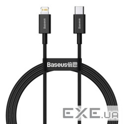 Дата кабель USB-C to Lightning 2.0m 3.0A PD Superior Series Black Baseus (CATLYS-C01)