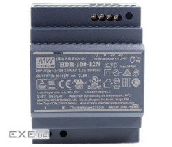 Блок живлення для систем відеоспостереження MeanWell HDR-100-12N