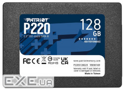 SSD PATRIOT P220 128GB 2.5" SATA (P220S128G25)