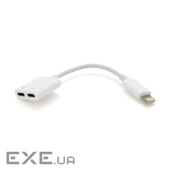 Перехідник 2в 1 Lighting(M) => 2 x Lighting(F), 5см, White, Box (J008 / 2L) , White, Box (J008 / 2L)