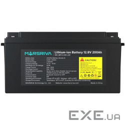 Акумуляторна батарея Marsriva LiFePO4, 12.8V/200Ah (MR-LBP12-200-LAR), 2.56kWh
