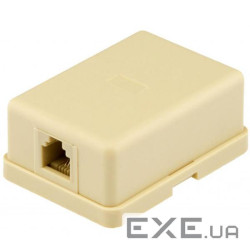 Телефонна розетка RJ12x1 UTP, 6P4C Ritar (06298)
