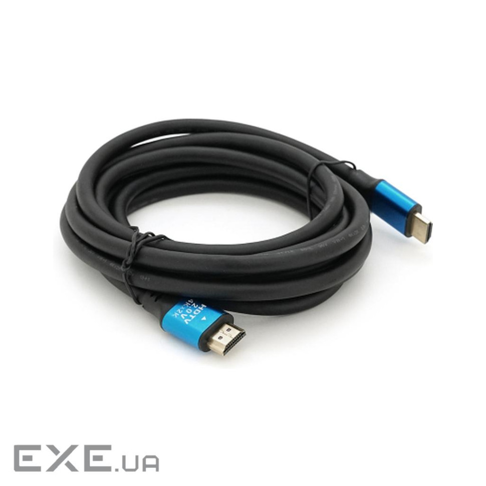 Кабель мультимедійний HDMI M to HDMI M 3.0m V2.0 4Kx2K black Merli (YT-HDMI(M)/(M)4KV2.0-3.0m/19118)