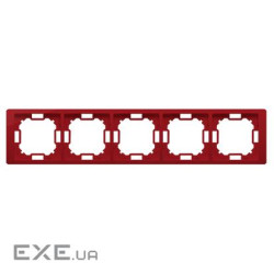 Рамка BASIC Neos 5x, рубиновый (BMRC5/033)