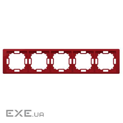 Рамка BASIC Neos 5x, рубиновый (BMRC5/033)