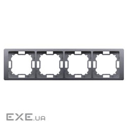 Рамка Neos BASIC 4x, серебро (BMRC4/43)