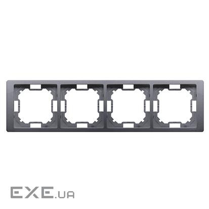 Рамка Neos BASIC 4x, серебро (BMRC4/43)