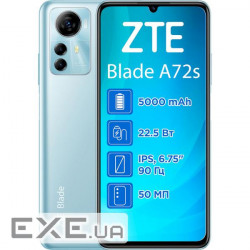 Смартфон ZTE Blade A72s 4/64GB Blue