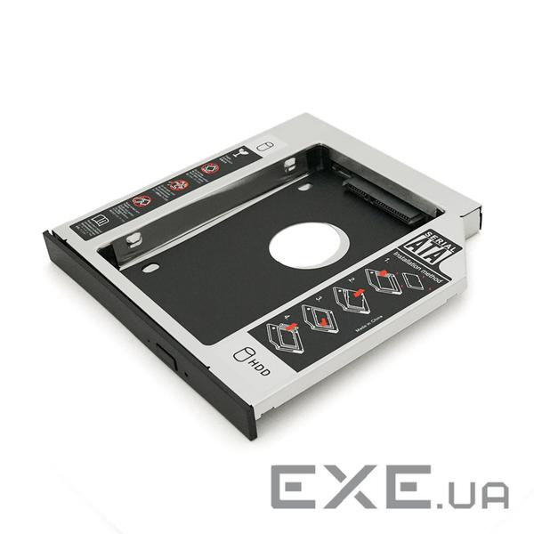 Адаптер підключення HDD 2.5, 12.7 mm у відсік привода ноутбука SATA / m (YT-CAHDD12.7-Al)