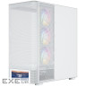 Корпус Modecom VOLCANO AQ500 ARGB MIDI FRONT LCD 6,2”, 4x120mm fans WHITE без БЖ (MC-A-AQ500-4FA-W)