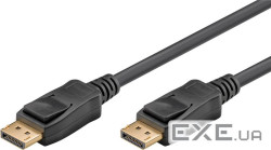 Кабель монітора-сигнальний DisplayPort M/M 1.0m,v2.1 10K@30Hz 19pin Cu Gold,чорний (75.06.4849-1) (75.06.4849-1)