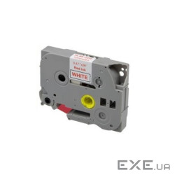 Стрічка для принтера етикеток UKRMARK RL-B-S-T232P-RE/WT, аналог TZES232. Надклейка . 12 (CBTZS232)