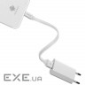 Дата кабель USB 2.0 AM to Micro 5P 0.25m white ColorWay (CW-CBUM-MUM25W)