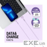 Дата кабель USB 2.0 AM to USB-C 1.2m Purple ACCLAB (1283126518270)