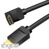 Кабель HDMI M - M, 2.0 м, V2.0, 4K 60Гц, кут 270, PVC, чорний Vention (AAQBH)