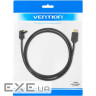 Кабель HDMI M - M, 2.0 м, V2.0, 4K 60Гц, кут 270, PVC, чорний Vention (AAQBH)