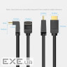 Кабель HDMI M - M, 2.0 м, V2.0, 4K 60Гц, кут 270, PVC, чорний Vention (AAQBH)