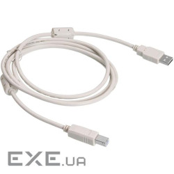 Кабель VOLTRONIC USB 2.0 AM/BM, 1.8m, 1 ферит (YT-AM/BM-1.8W)