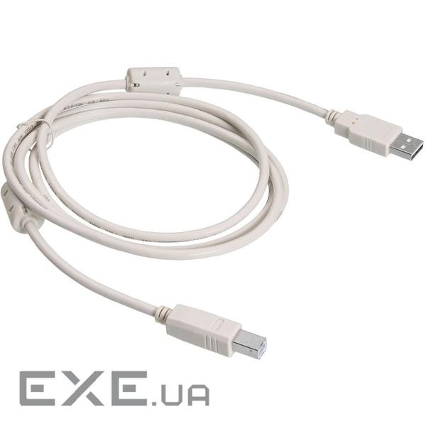 Кабель VOLTRONIC USB 2.0 AM/BM, 1.8m, 1 ферит (YT-AM/BM-1.8W)