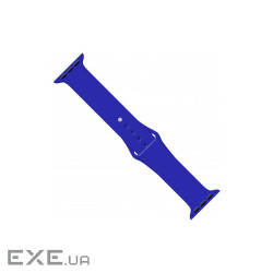 Ремінець до смарт-годинника Intaleo Silicone для Apple Watch 42/44 mm blue (1283126494369)