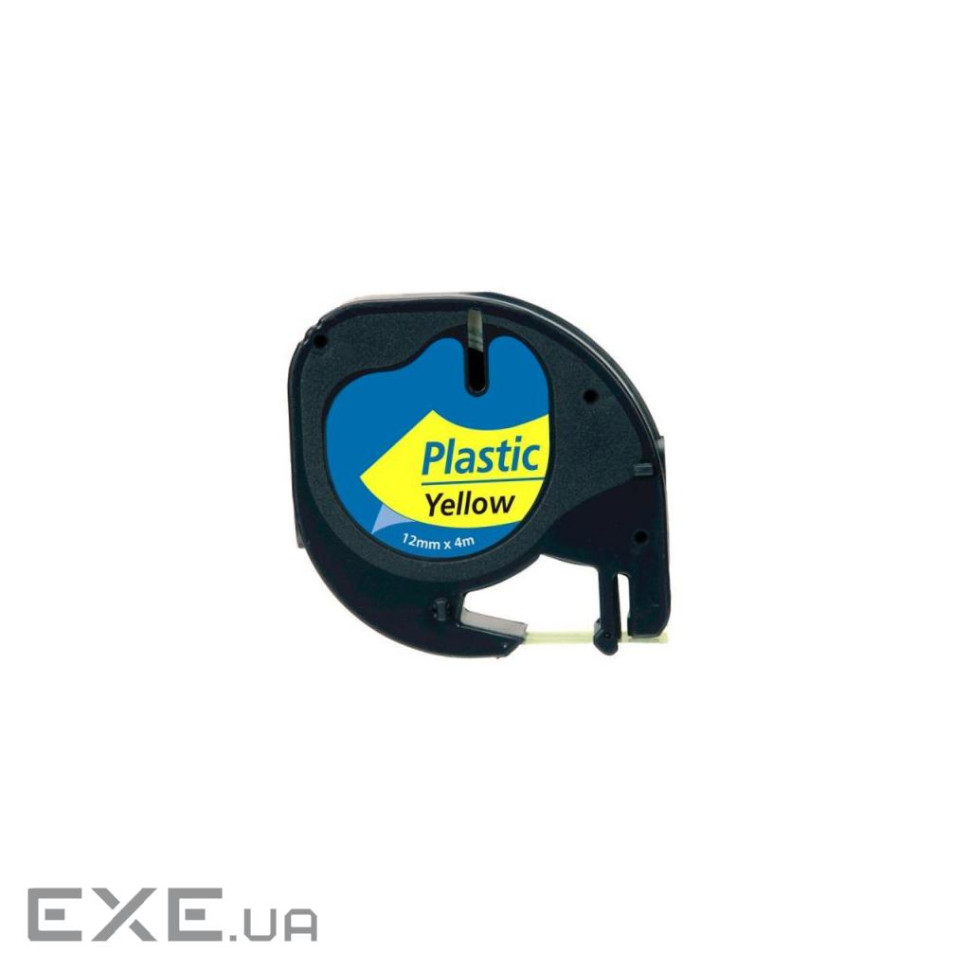 Стрічка для принтера етикеток UKRMARK D-91202-BK/YE, сумісна з DYMO 91202/S0721620, для сер (900442)