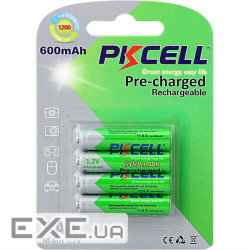 Акумулятор PKCELL Pre-charged Rechargeable AAA 600mAh 4шт/уп (AAA600-4B(4pcs/card))