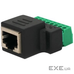 Роз'єм Voltronic RJ-45(F) (RJ-45(F) (8 контактов) с клеммами под кабель)