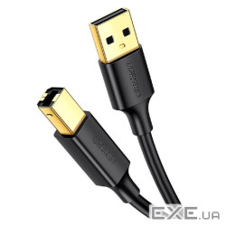 Кабель для принтера USB 2.0 AM/BM 3.0m US135 black Ugreen (10351)