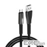 Дата кабель USB 2.0 AM to Micro 5P 1.0m zinc alloy + led black ColorWay (CW-CBUM035-BK)