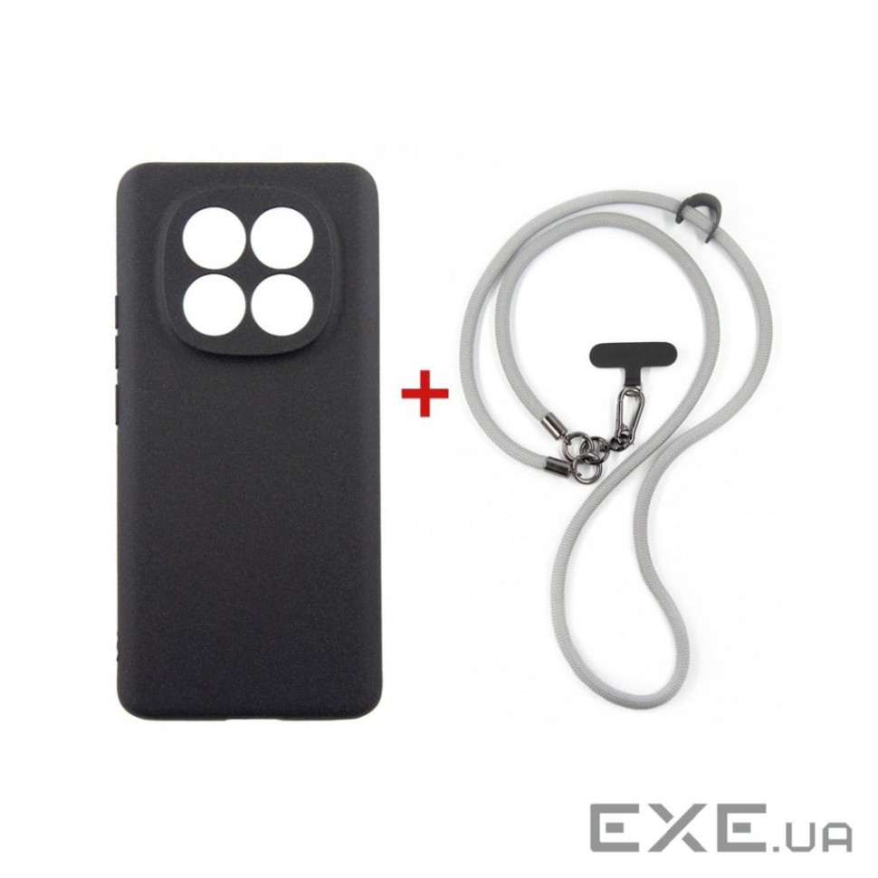 Чохол до мобільного телефона Dengos Case + Cross-body Strap Xiaomi Redmi Note 15 Bla (DG-KM-CCRB-33)