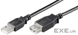 Кабель Goobay подовжувач USB2.0 A M/F 3.0m, AWG24+28 2xShielded Cu (75.06.8904-1)