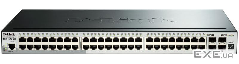 Комутатор мережевий D-Link DGS-1510-52X
