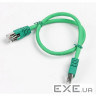 Патч-корд 0.5м Cablexpert (PP6A-LSZHCU-G-0.5M) SFTP, Зелений, 0.5 м, 6 cat. (PP6A-LSZHCU-G-0.5M)