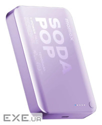Портативний зарядний пристрій WRL 10000MAH PURPLE IP166U MOMAX