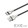Дата кабель USB 2.0 AM to USB-C 1.0m head metal black ColorWay (CW-CBUC046-BK)