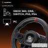 Ігрове кермо GamePro RW038PM з педалями та коробкою передач PC/XBOX360/XBOXONE/SWITCH/PS3/PS4