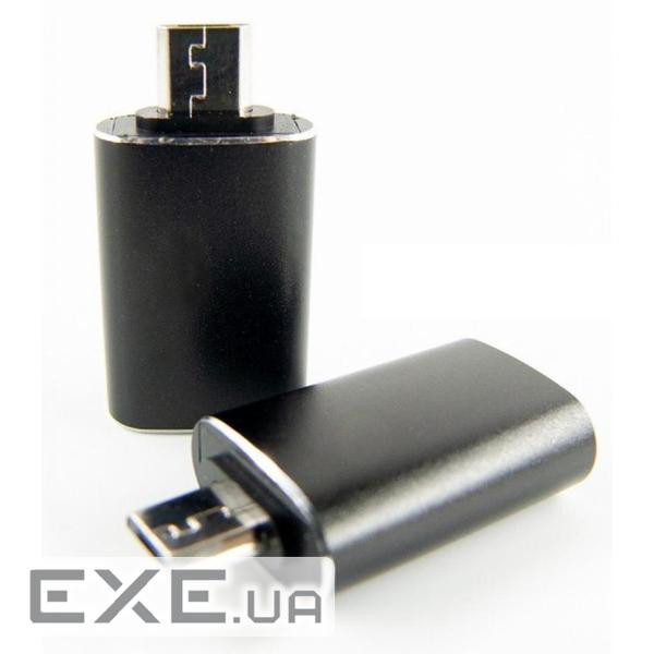 Перехідник OTG USB 2.0 AF to Micro 5P black Dengos (ADP-017)