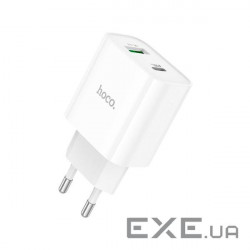 Зарядний пристрій HOCO C80A Plus Rapido White (6931474779885)