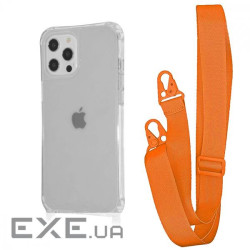 Чохол WAVE Clear Case with Strap iPhone 12 Pro Max orange (57008 orange)