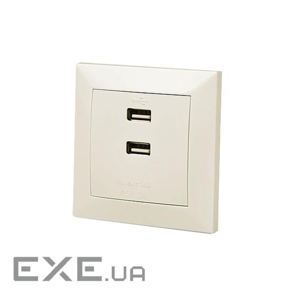 USB розетка REAL-EL Розетка USB (Comfort-60025-C) (EL125700005)