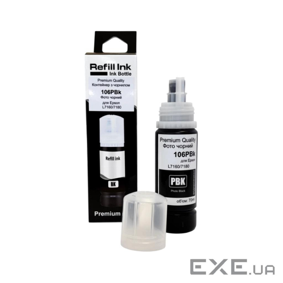 Чорнило Premium Quality Epson 106 70мл Photo Black C13T00R140 (70264893)