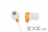 Навушники Smartfortec SE-107 orange вкладыши, силиконовые накладки разного размера,