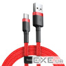 Дата кабель USB 2.0 AM to USB-C 2.0m 2A Red Baseus (CATKLF-C09) (CATKLF-C09 2м)