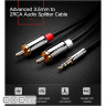 Кабель мультимедійний 3.5mm M to 2xRCA M 3.0m AV116 black Ugreen (10590) (90401970)