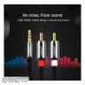 Кабель мультимедійний 3.5mm M to 2xRCA M 3.0m AV116 black Ugreen (10590) (90401970)